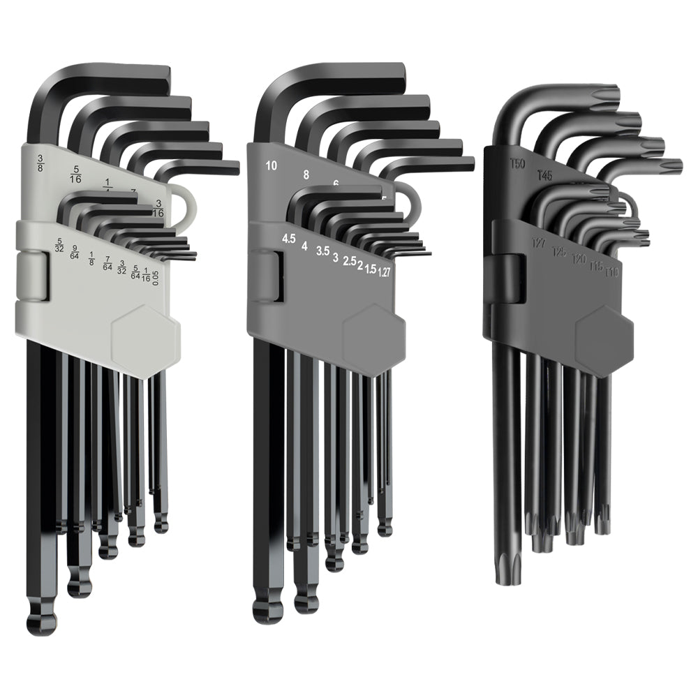35-Piece Allen Wrenches Set, Metric/SAE/Torx