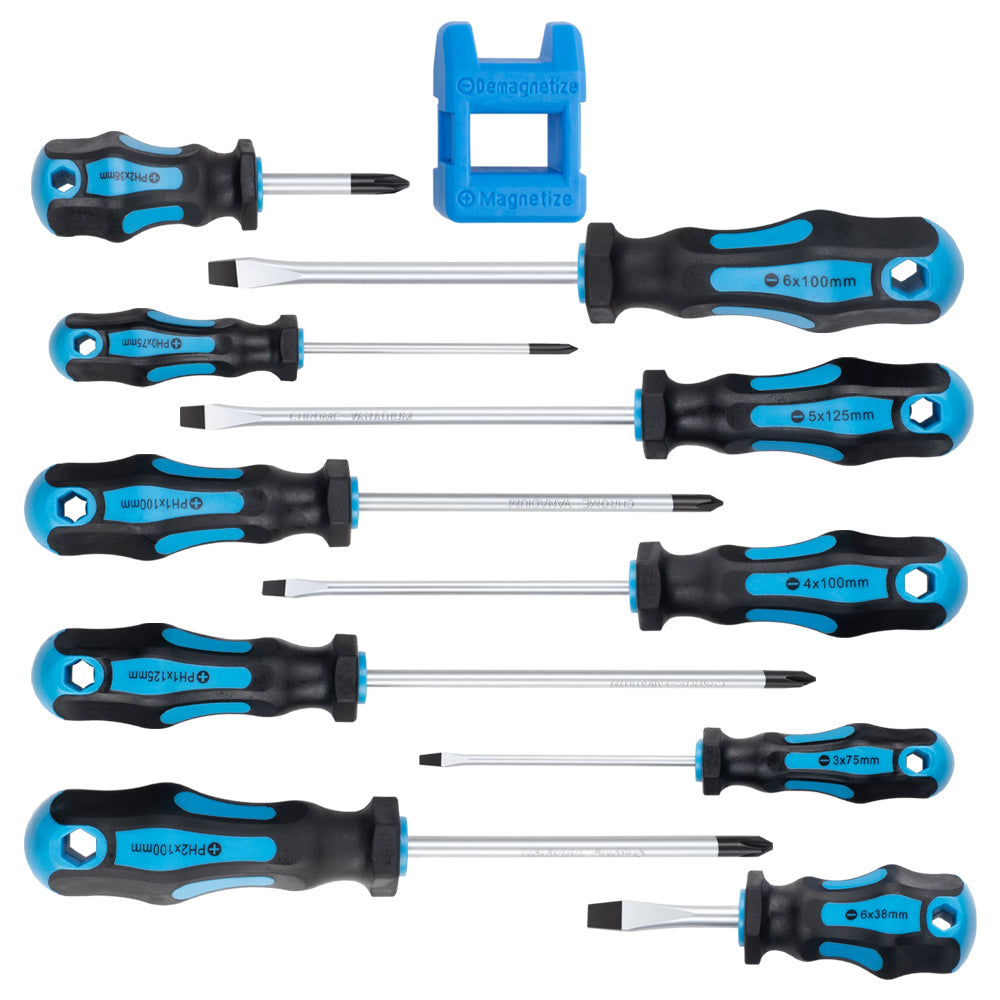 11pc magnetic screwdriver set