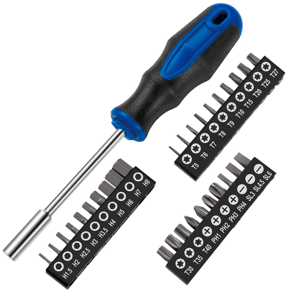 31-Piece 1/4 Inch Magnetic Bit Driver Set