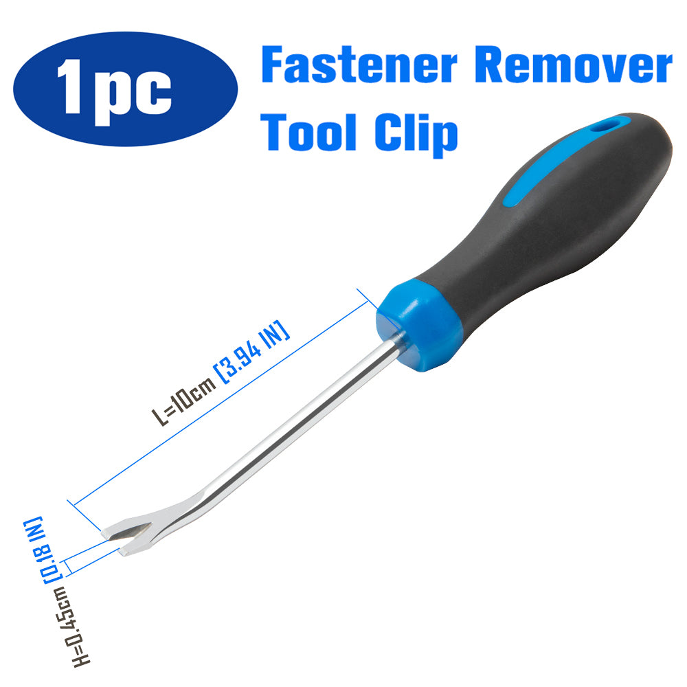 fastener remover tool clip
The tack lifter measures 210 mm/ 8.26 inch in total length, rod length is 100 mm/ 3.9 inch and the diameter 6 mm/ 0.23 inch.
