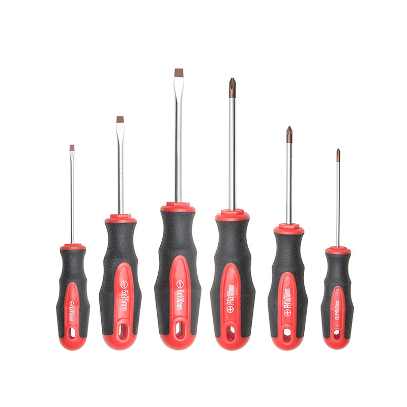 6pc screwdriver set s2 steel