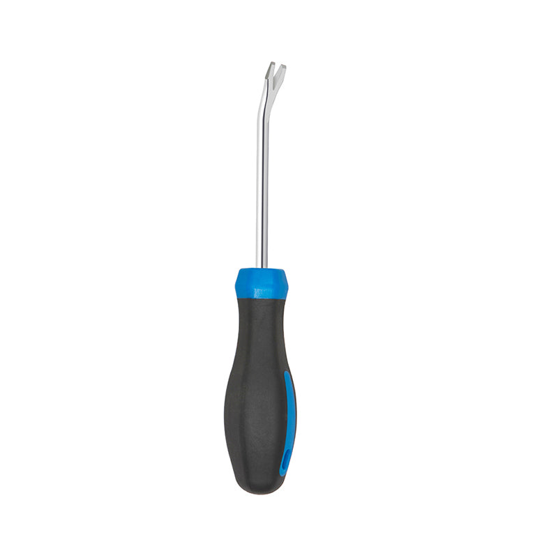 The tack lifter measures 210 mm/ 8.26 inch in total length, rod length is 100 mm/ 3.9 inch and the diameter 6 mm/ 0.23 inch.