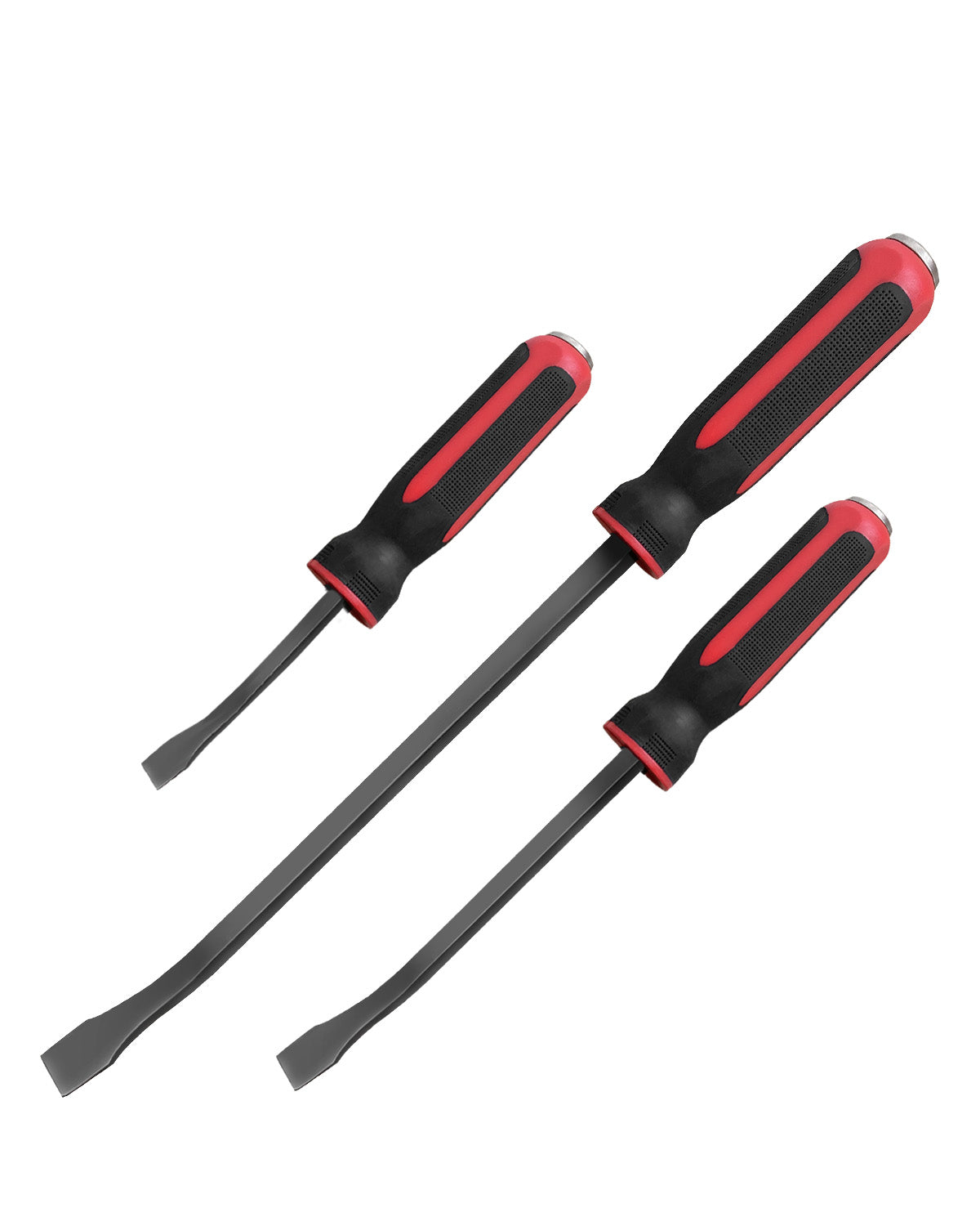 3-piece heavy duty pry bar set - 8" 12" and 17.5".